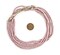 The Bead Chest Rose Pink 4mm Glass Heishi Beads - 23" Strand of Indonesian Java Spacer Beads for Crafts & Jewelry Making